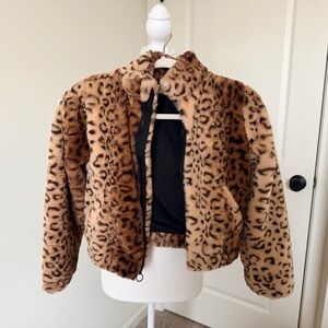 SO Leopard Print Kids Jacket